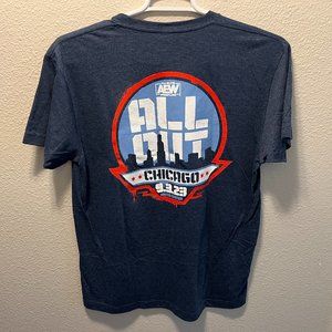 Men's AEW LIVE All Out Chicago 9/3/23 United Center Wrestling T-Shirt - Size L